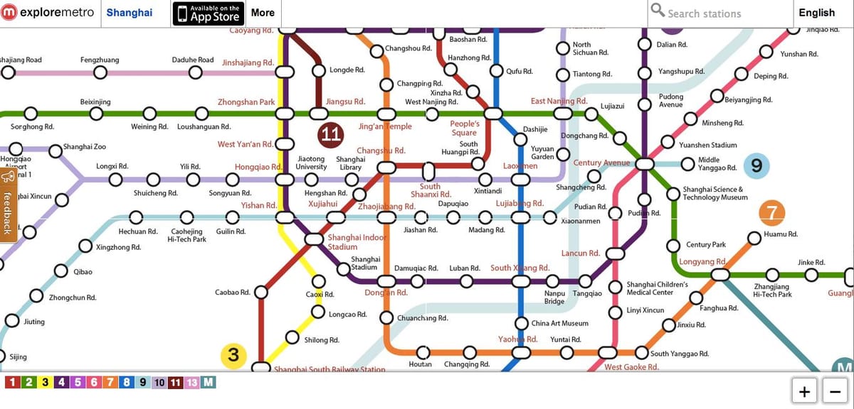 истраживање Пекинг метро карта