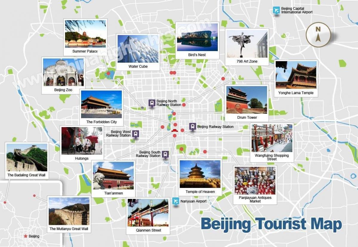 Пекинг знаменитости карта