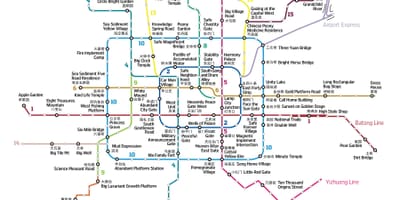 Карта Баиду мапи Пекинга