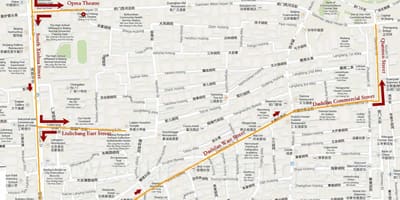 Карта Пекинга пешачка тура 