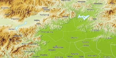 Карта 3д Пекинга