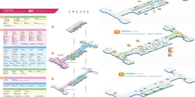 Пекинг аеродром терминал 2 Шема