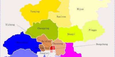 Пекинг Кина карта