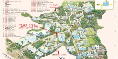 Мапу кампуса Универзитета Тсингхуа 